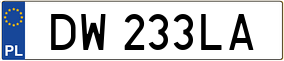 Trailer License Plate
